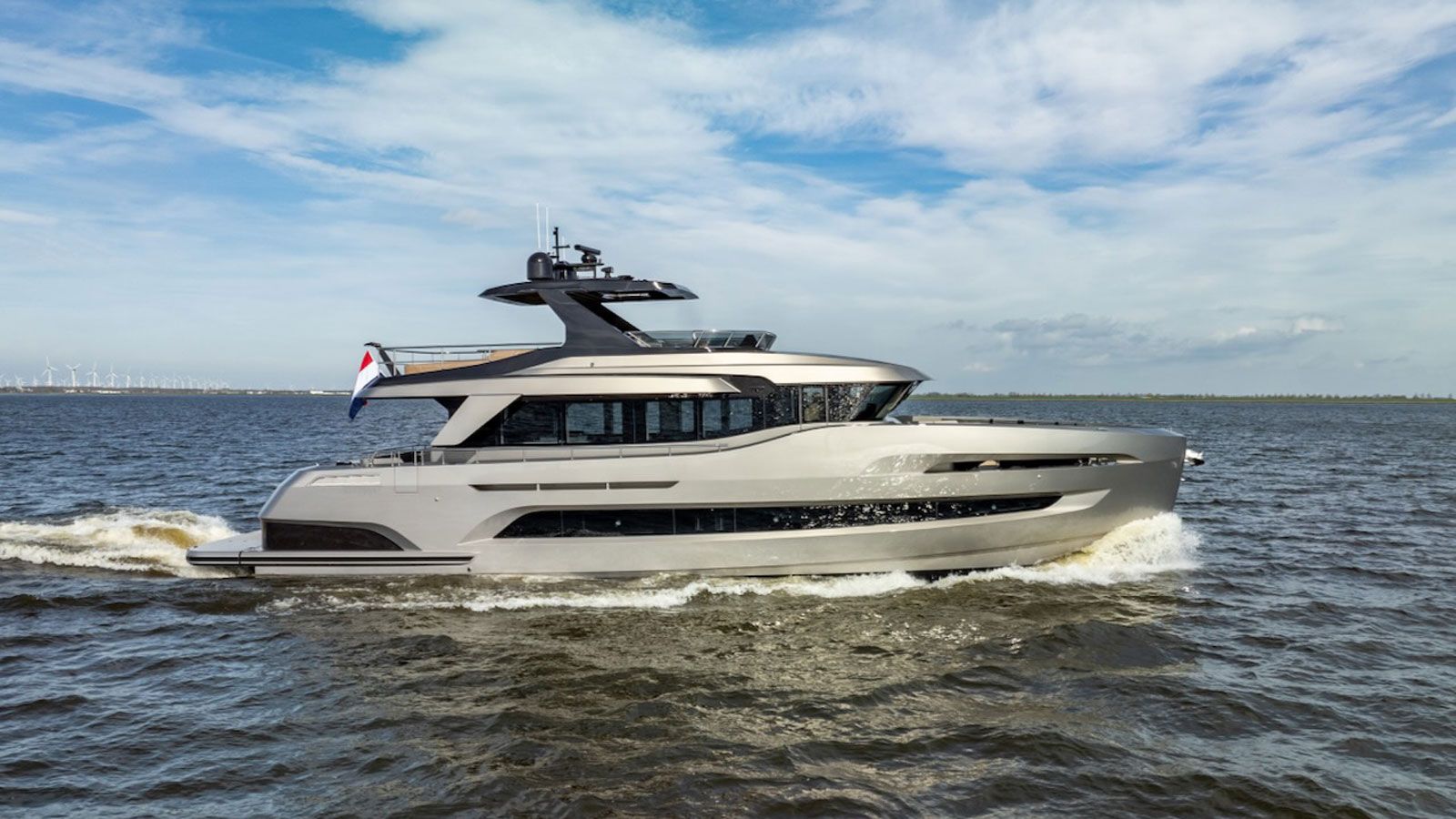 Holterman Shipyard launches first X78 Fly superyacht Brute